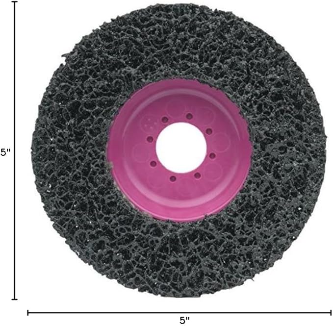 CS Unitec 96700 Magnum Clean Flexible Cleaning Disc, 5" Diameter, 7/8" Arbor, Medium Grit (Pack of 5)