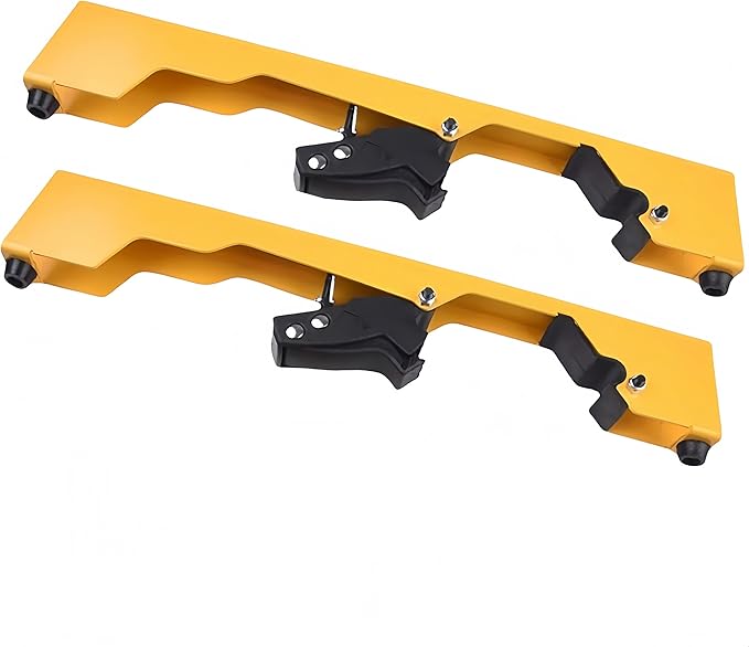 DW7231 Miter Saw Mounting Brackets Compatible with Dewalt's DW723,DWX723,DWX724 and DWX725 DWX725B Heavy Duty Miter Saw, (2 pack) Yellow