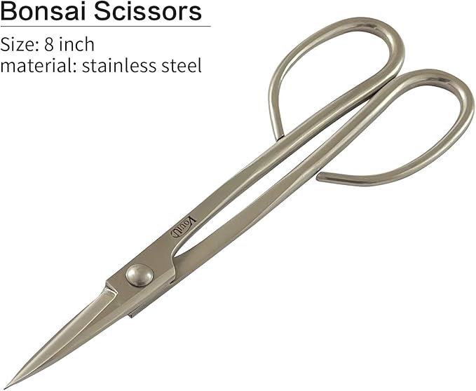 6-Piece Bonsai Tool Set,Knob Cutter,Trunk Splitter,Concave Cutter,Wire Cutter,Jin Pliers,Bonsai Scissors