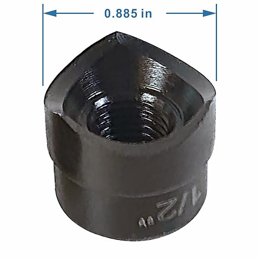 AMZCNC 1/2" Conduit Punch and Die for Hydraulic Knock Out Driver 7/16"-20UN Thread ((Conduit Hole Size) 1/2")(Actual Hole Size: 0.89")