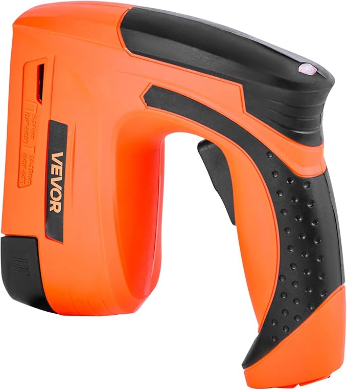 VEVOR Cordless Brad Nailer, 2-in-1 Nail Gun Staple Gun, 18 Gauge 5/8 inch, Battery Powered, with 1000 Pcs Staples and 1000 Pcs Nails, Non-Slip Rubber Grip, for Woodworking, Carpentry and DIY Projects