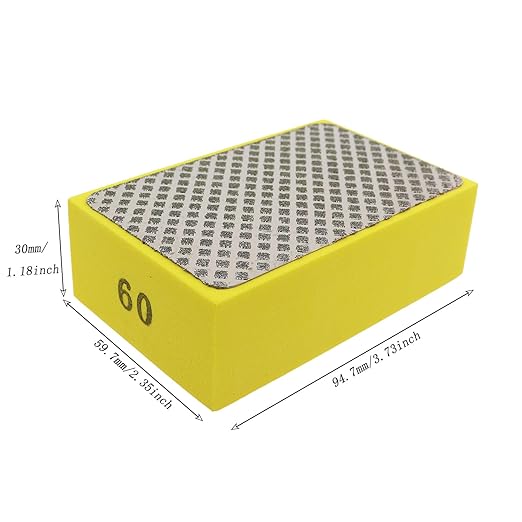 4PCS Diamond Hand Polishing Pad Handheld Abrasive Pad Tile Trimmer 60 120 200 400 for Ceramic Glass Grinding Sandpaper Polishing