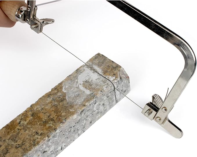 1PC Coping Saw Steel Frame With 1mm Diamond Wire Saw For Wood Stone Metal Cutting Multi function Hand Tool