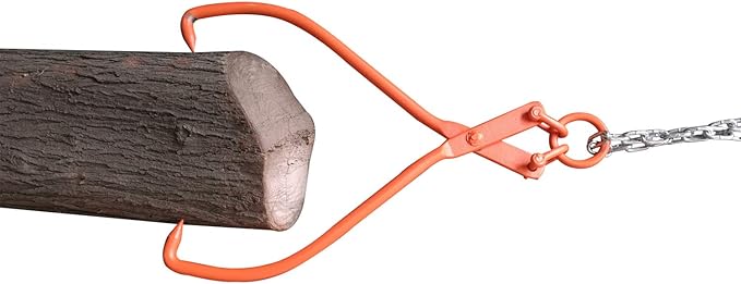 Skidding Tongs Log Lifting/Swivel Dragging Steel Tongs Log Lifting, Handling, Dragging & Carrying Tool / 32" Jaw Opening (32"-O-Ring)