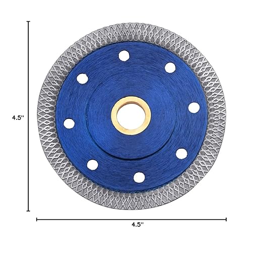 GoYonder 4 Inch Super Thin Diamond Saw Blade for Cutting Porcelain Tiles,Granite Marble Ceramics (4"-Blue 2PCS)