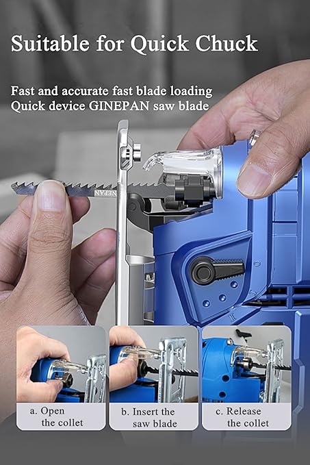 Jigsaw Blades T Shank 20PCS T144D with Case, Compatible with Bosch Dewalt Black and Decker Jig Saw Blades Set for Wood, 4 in. 6 TPI Straight & Very Fast Cuts