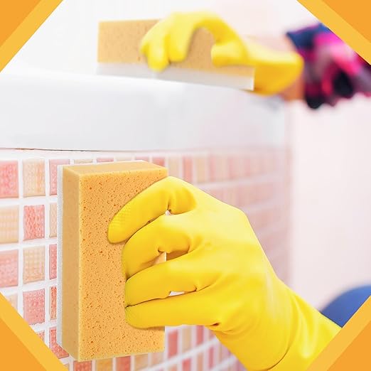 Gisafai 6 Pcs Drywall Wet Sanding Sponge 9 x 4.5 x 3.1 Inch Washable Reusable Drywall Sanding Blocks for Smoothing and Finishing Surfaces Tools Wiping dust