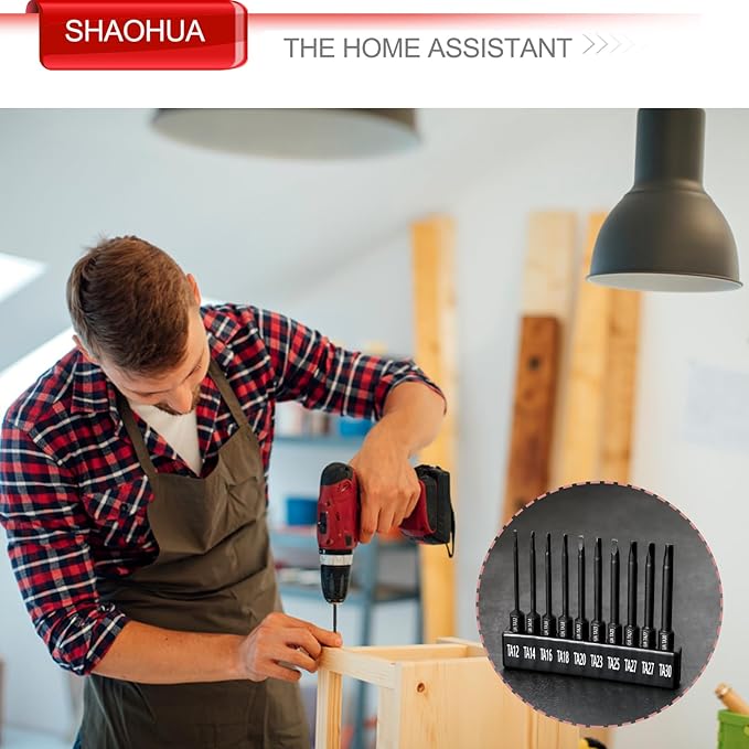 10PCS Triangle Screwdriver Set, 2.5Inch Long Triangle Screwdriver, Magnetic Screwdriver Bit Set, S2 Steel Screwdriver Drill Bit Set,1/4 Hex-Shank Drill Bit Set, Sizes TA12/14/16/18/20/23/25/27 (x2)/30