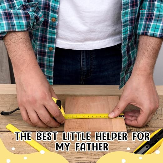 Fathers Day Christmas Birthday Gift Fix Stuff Engraved Tape Measure 25 FT Tool Woodworker Carpenter Gifts for Handicraft Enthusiasts Uncle Papa Dad Grandpa