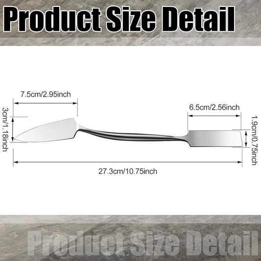 3/4" Trowel And Square Masonry Tools Forged Steel Trowel Concrete Tool Ornamental Stucco Tool Long-lasting Masonry Plaster Spatula for Glazing, Patch Work, Plaster, and Archeology