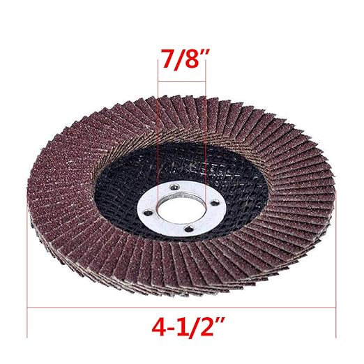 Flap Discs 40 PCS 4.5 Inch - 40 60 80 120 Grit Grinding Discs 4 1/2 Assorted Sanding Grinding Wheels,Aluminum Oxide Abrasives,Grinder disc