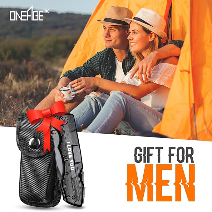 Gifts for Boyfriend Him Husband Men, Multitool Knife?쒲 LOVE YOU?? Valentines Unique Gifts, Anniversary Ideal Gift for Husband, Fathers Day Birthday Gift for Him, Christmas Stocking Stuffers