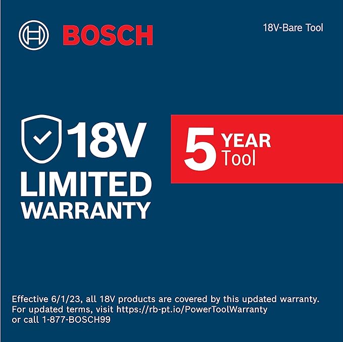 BOSCH GSA18V-083B 18V Cordless Reciprocating Saw - Lightweight & Compact, 0.83" Stroke, 3,050 SPM, Variable-Speed Trigger, Toolless Blade Change, LED Light (Bare Tool)
