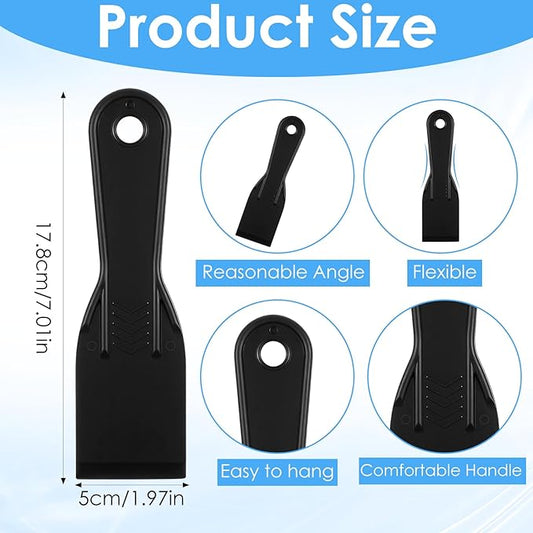 6 Pcs Plastic Putty Knife, Flexible Putty Knife Scraper, Small Putty Knives Scraper Toolfor Repairing Walls Drywall, Pasting Plaster, Scraping Putty