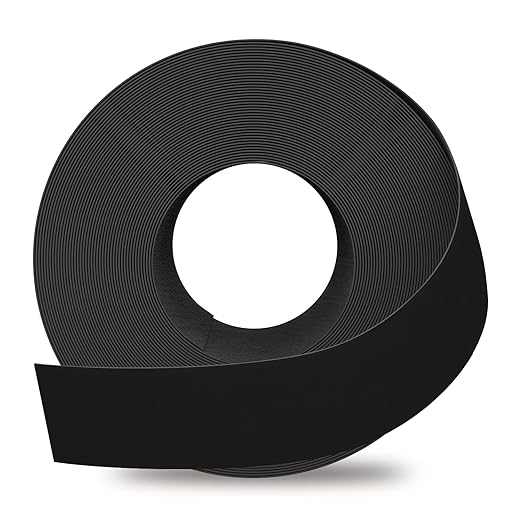 GSCIT Club Melamine Edge Banding, 2 Inch x 10ft Black With Hot Melt Adhesive Pre-glued Flexible Edging Trim for Plywood Cabinet