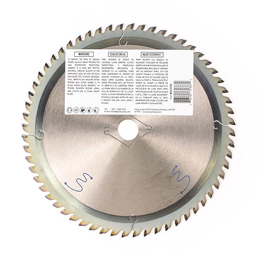 10-Pack 6-1/2" 60-Tooth 5/8" Arbor Woodworking Circular Saw Blade,Ultra Finish/General Purpose,Special Anti-Thermal Adhesion Coating on Cutting Edge-TA,High Finish, Long Life,6-1/2" 60T 5/8"