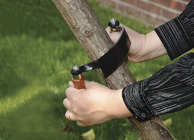 Draw Knife 10" Curved Draw Shave Woodworking Tool (Curved-10 inches)