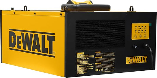 DeWALT DWXAF101 Air Filtration System, 3-Speed Hanging Ceiling Dust Collectors for Woodworking, Remote Controlled Dust Collection Systems, 2 Stage Filtration, for Shop Garage