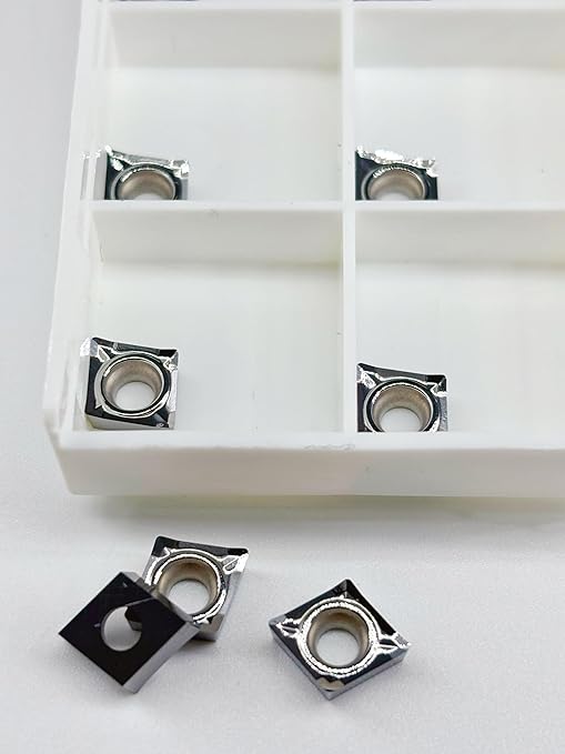 Carbide Inserts for Aluminum CCGT 21.51 CCGT060204-AL 10PCS, High Precision Cutting, Enhanced Durability, Smooth Operation, Pack of 10, Versatile Use