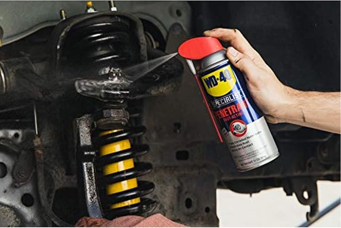 WD-40 Specialist Penetrant with Smart Straw, Penetrant for Metal, Rubber and Plastic Threads, Locks and Nuts, Industrial Strength Fast-Acting Formula, 11 Oz.