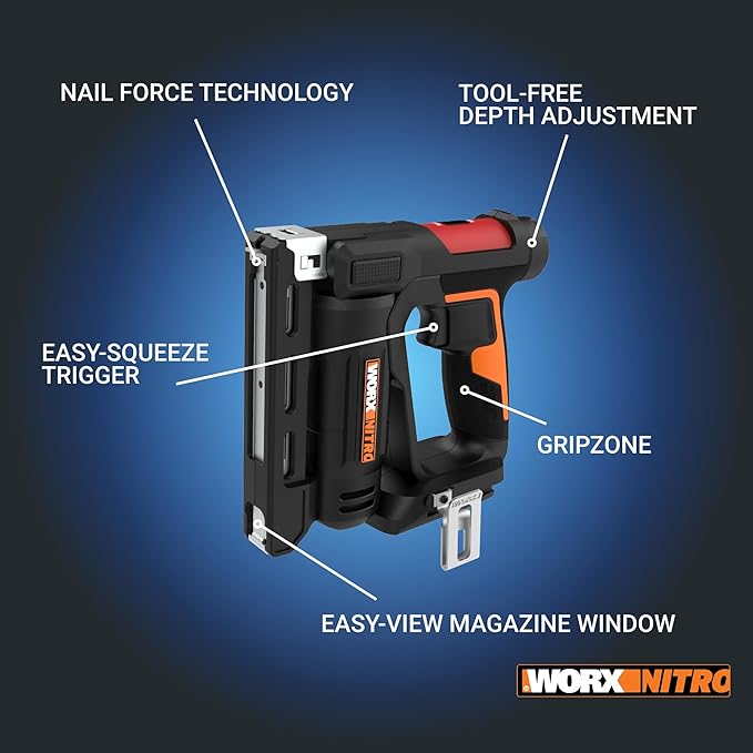 Worx Nitro WX843L 20V Power Share 3/8" Cordless Crown Stapler