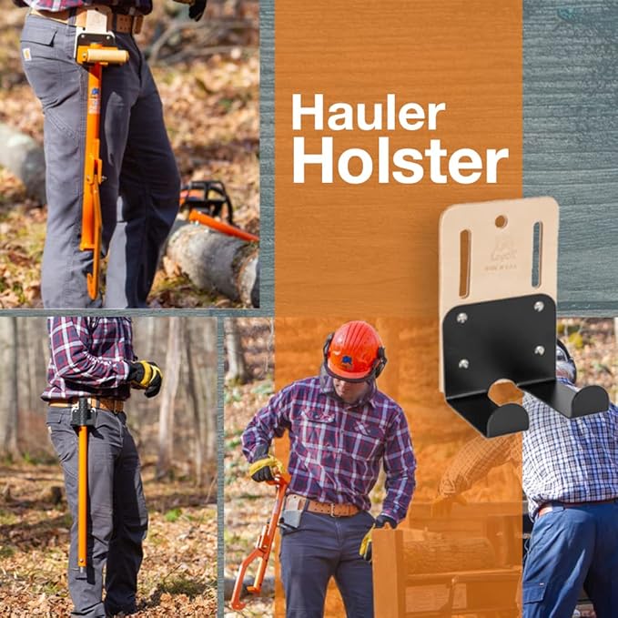 LogOX Forester Package - Includes 3-in-1 Forestry Multitool, Holster, Pickaroon & Gear Bag | Powder-Coated 40??Cant Hook Log Roller, 21??Carrier, and 40??Timberjack (USA Made with A Warranty)