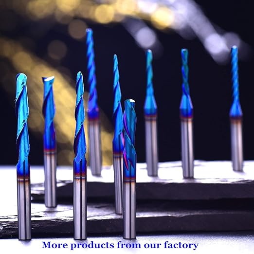 STQ336 Ballnose Upcut CNC Spiral Router Bit 1/4" Shank 2D & 3D Carving 3.6 2.4 0.1 Deg Tapered End Mill 1/4 Cutting Dia 1/8 Cutting Dia 1/16 Cutting Dia