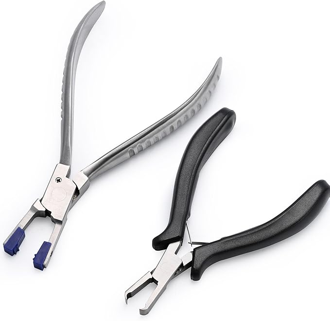 Professional Eye Glass Repairing Tools Kit for Rimless Glasses Frame Repair Tools to Adjust Glasses Arms Frame Eyeglasses Assemble & Disassemble & Adjusting Pliers Set