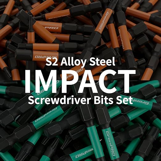 Impact Screwdriver Bits Set, 35Pcs 2??Allen Wrench Drill Bit Set (Metric & SAE)/Trox, Premium S2 Steel Magnetic 1/4" Hex-Shank Bit Set,CNC Machined, Automotive Mechanic Home Repair