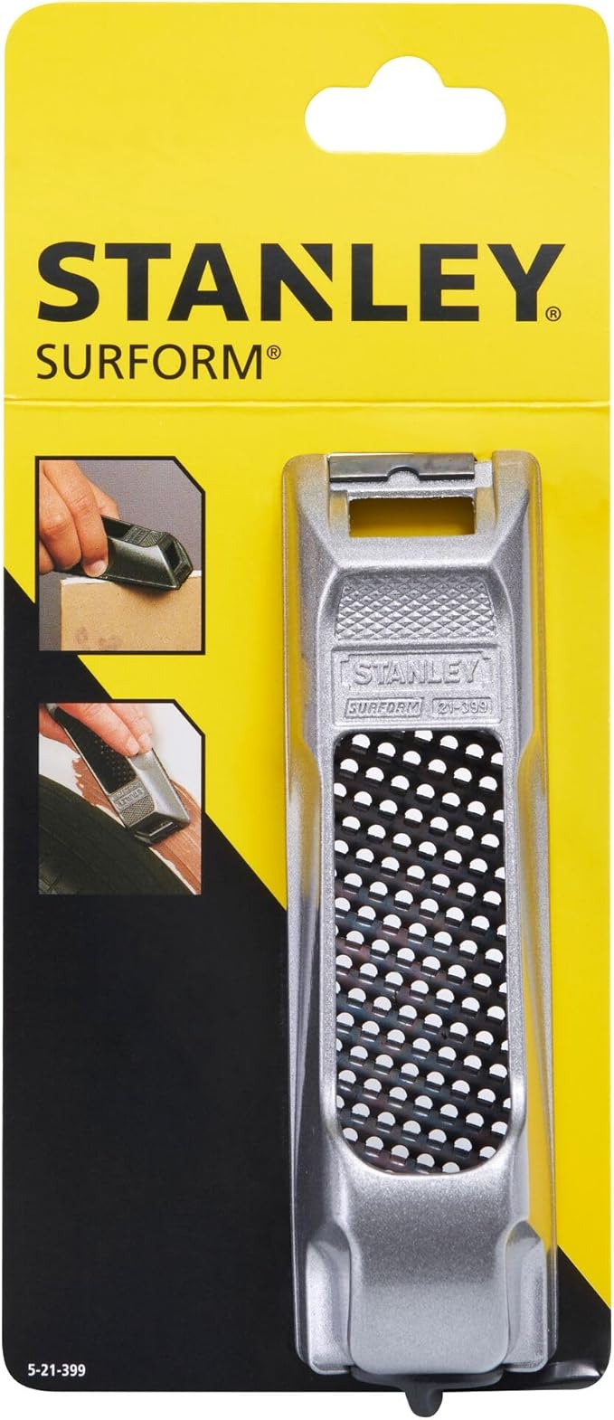 Stanley 5-21-399 Block Plane Surform of metal, Black/Yellow