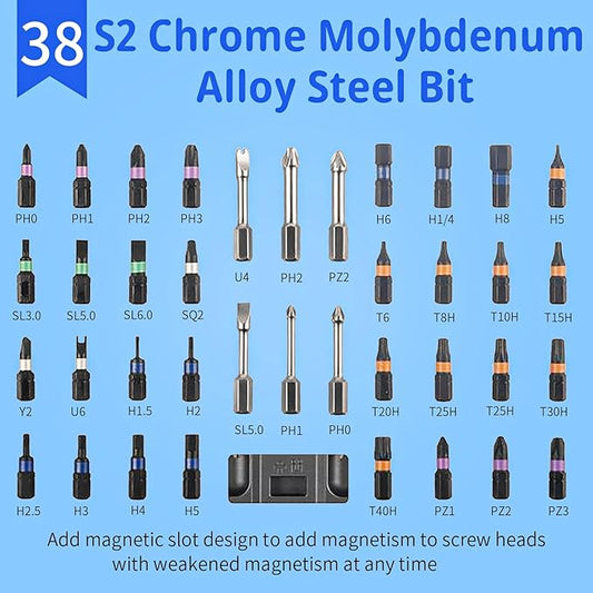 2026 New 42 in 1 Magnetic Screwdriver Set, DIY Ratchet Screwdriver Set with Detachable Handle, Portable Compact Repair Tool Kit for Furniture Laptop Electronicsv Bicycle