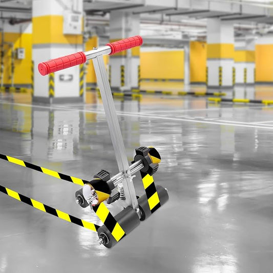 Xlsdlvcnxz Parking Lot Striping Machine, Striping Line Marking Machine, Floor Tape Applicator, Court Line Tape Machine for Basketball Courts Road Warning