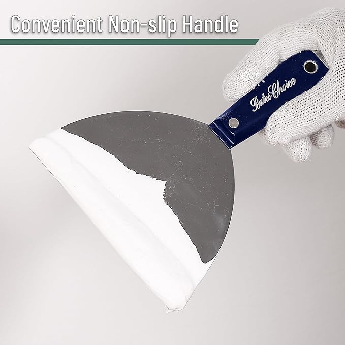 Bates- Putty Knife, 6-Inch, Carbon Steel, Flexible, Metal Scraper, Spackle Knife, Drywall Spackle, Metal Paint Scraper Tool, Putty Knife Scraper, Wall Scraper