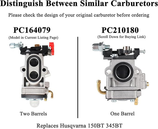 150BT Carburetor for Husqvarna 570BTS 350BT 580BTS 560BTS 570BFS 150BF 350BF 560BFS 580BFS Backpack Blowers Part 581155801 502845001 581155001