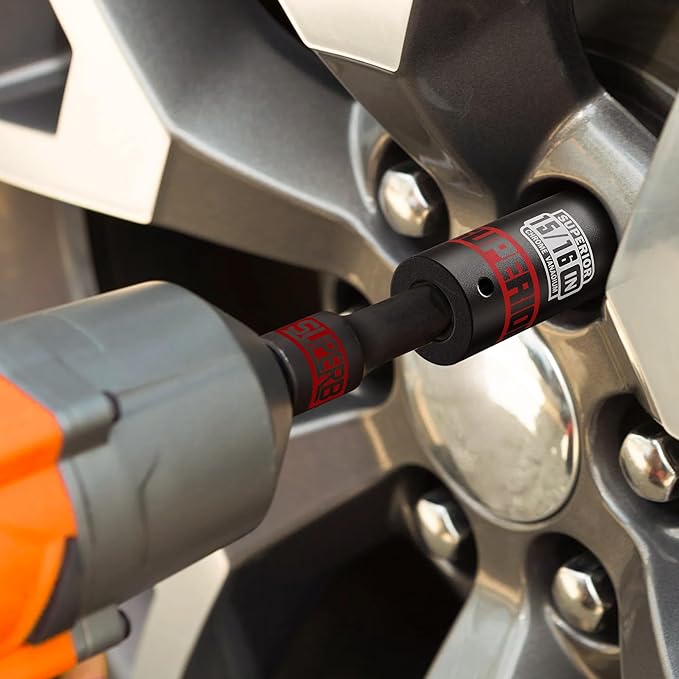 12 Piece 1/2" Drive Deep Impact Socket Set, 3/8" to 1", SAE, 6 points, CR-V Material, Cars, Motorcycles, Tire Changes