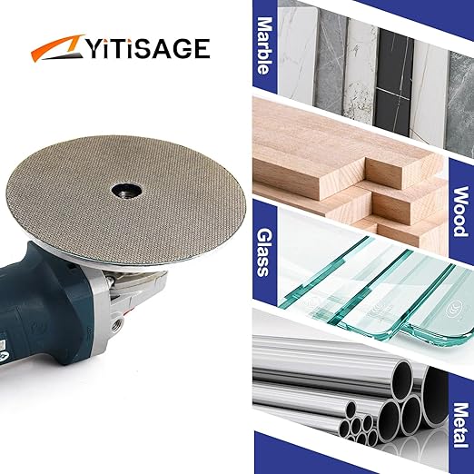 7 Inch Electroplated Diamond Grinding/Polishing Pads Sanding Granite Concrete Glass Metal Stone Grinding Disc(grit 60-1pc)