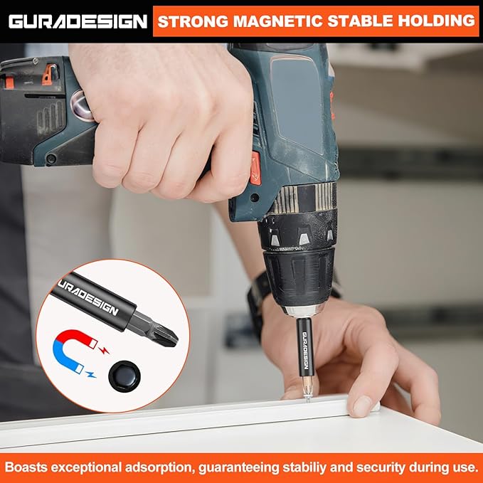 9-Piece Impact Drill Socket Adapter Set and Universal Joints Socket Set 1/4" 3/8" and 1/2" Driver Socket Adapter, Power Drill Bit Extension, Magnetic Screwdriver Bit Holder