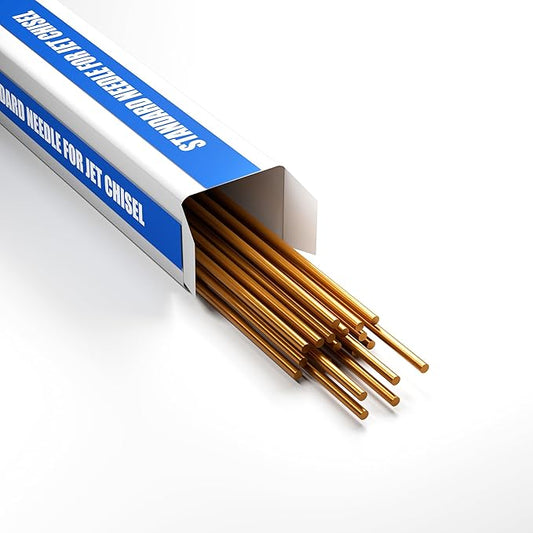 SWANSOFT Copper Descaling Needles for Needle Scaler, 3mm x 180mm, 19-Pack, for Paint Stripping and Surface Cleaning