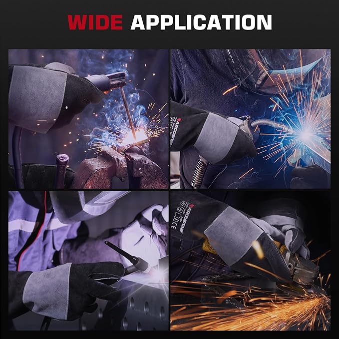 ARCCAPTAIN Welding Gloves 932??Heat/Fire Resistant 16 inches Gloves for Stick, Mig, Forge, BBQ, Grill, Fireplace, Baking, Stove Working Protection