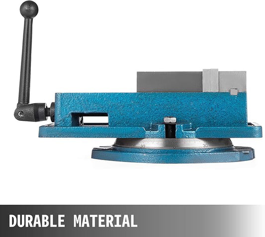 VEVOR Milling Vise 4 Inch,Bench Clamp Vise High Precision Clamping,Mill Vise Ductile Iron Material with 360 Degree Swiveling Base