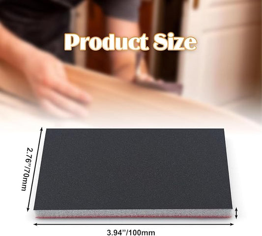 20 Pcs 2000 Grit Sanding Sponge, Wet Dry Sanding Block Sandpaper Sponge, Soft Foam Sand Block Washable & Reusable Sanding Pads for Metal Wood Drywall Polishing