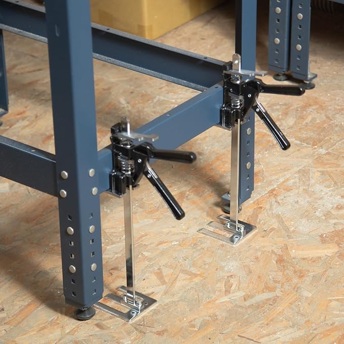 POWERTEC 71912 Labor Saving Arm Jack 2 Pack - 220 lbs Heavy Duty Furniture Lifters, 10" Adjustable Height, for Cabinets, Doors, Appliances, Installation & Home Improvement