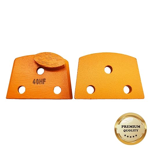 9 Pcs Pro Lavina Diamond Grinding Shoes Soft Bond for Hard Floor (Grit Optional), for Lavina Floor Grinding Machine (40 Grit - 1 Oval Segment S Bond for Hard Floor)