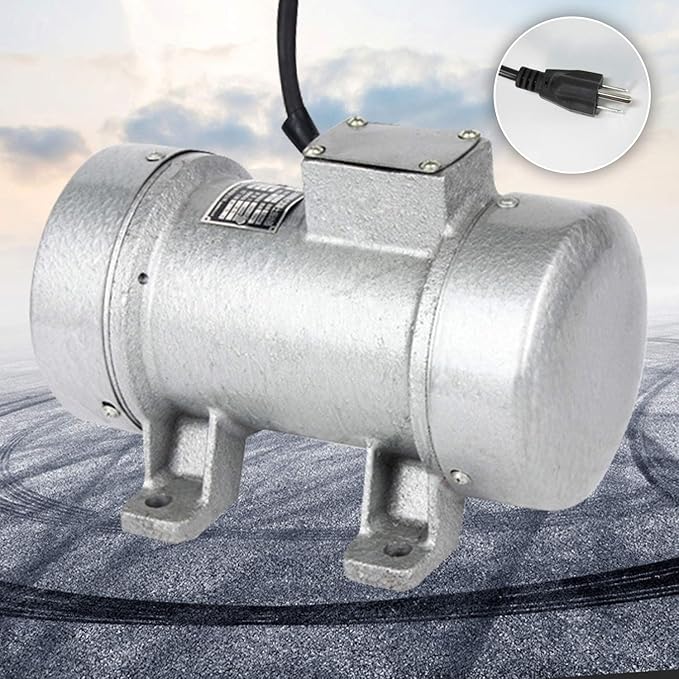 Nisorpa Concrete Vibrator, 280W Power Concrete Vibrator Motor for Concrete Vibrating Table, 110V Concrete Vibrator Vibration Motor, 60HZ 2840rpm with US Plug and 5.9fts Power Cable