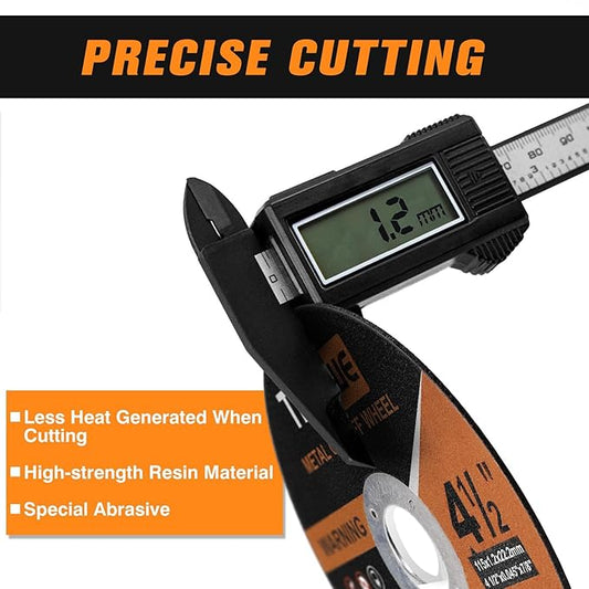 4 1/2" Cut Off Wheel - 27 Pack 4 1/2"x0.045"x7/8" Cutting Wheel Ultra Thin Cut-Off Disc Metal & Stainless Steel Cutting Disc for Angle Grinder