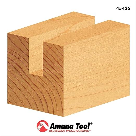 Amana Tool - 45426 Carbide Tipped Straight Plunge 1/2 Dia x 2" x 1/2 Shank