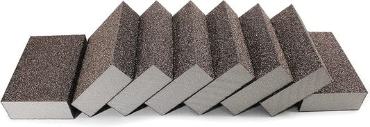 60 Grit Coarse Sanding Block - 12Pcs, Wet Dry Sanding Sponge Foam Sandpaper Block Washable & Reusable Sandpaper Sponge for Drywall Wood Plastic Metal Furniture