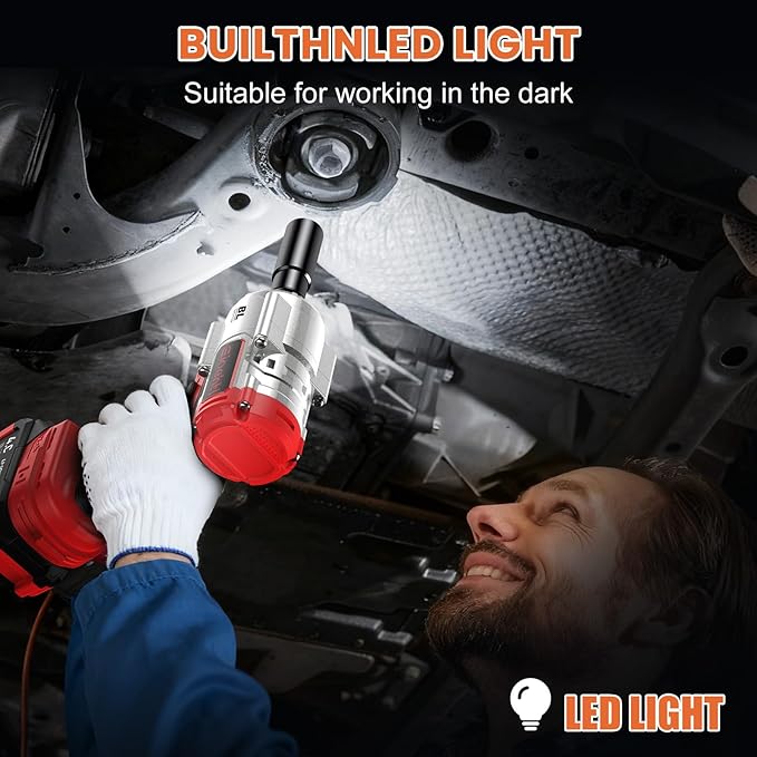 New Upgrade 3-in-1 Impact Wrench, High Torque 900 Ft-Lbs (1200 Nm) 21V MAX 1/2" Brushless Impact driver, 5500 RPM | 3-in-1 Set with Sockets ??Drill ??Screwdriver | Impact drill for Truck RV Car & Home