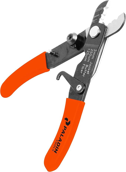 Paladin Tools PA1162 3-Level Mini Fiber Optic Stripper | PA1162 Adjustable Fiber Stripper & Cutter | 2.0-3.0mm Fiber Optic C Cables