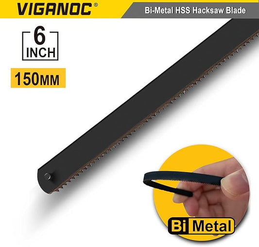 6-inch Mini Hacksaw Frame- 150 mm Cutting Hand Saw with Bi-metal Blade